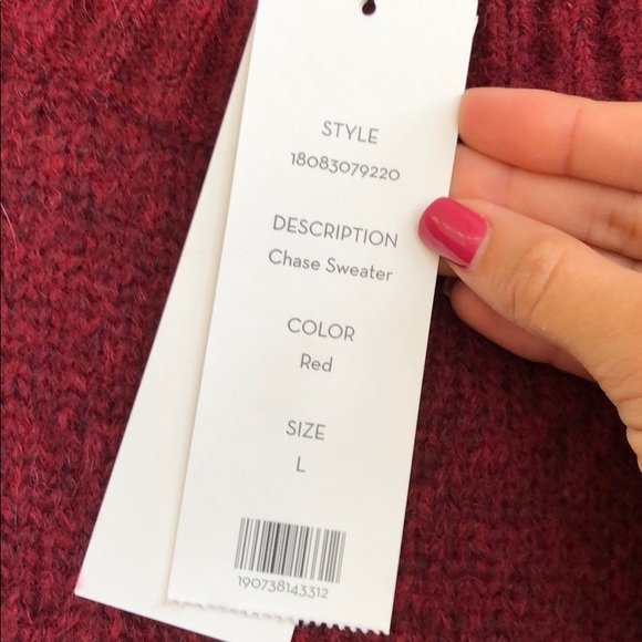 NEW • Veronica Beard • Chase Burgundy Sweater - Picture 8 of 8